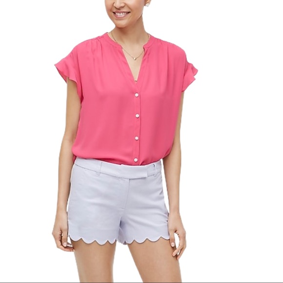 J. Crew Factory Pants - J crew Women’s Scalloped hem shorts NWT Size 12